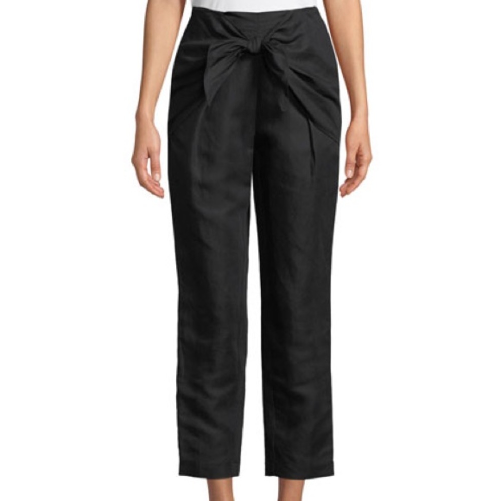 Frame Linen Overlap Knot Pants